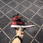 Air Jordan 1 High Black Red White Sneakers