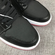 Air Jordan 1 Mid Black Red White High-Top Sneakers