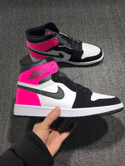Jordan 1 High Valentine's Day Black Pink Sneakers