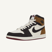 Jordan Men's Shadow Brown/Red Air Jordan 1 Retro High OG Sneakers, DZ5485 201