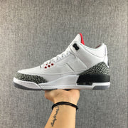 Air Jordan 3 White Cement High-Top Sneakers