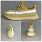 Yeezy 350 V2 Static Reflective Sneakers Green