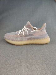 Yeezy 350 V2 Knit Sneakers in Gray and Cream