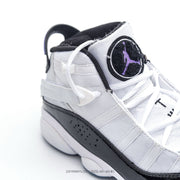 Jordan 6 High-Top Sneakers White Black Purple