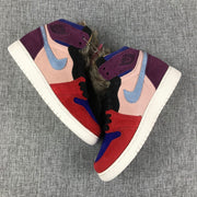 Jordan 1 High Christmas Red Multicolor Sneakers