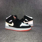 Jordan 1 Mid Multicolor Black Sneakers 554725-083
