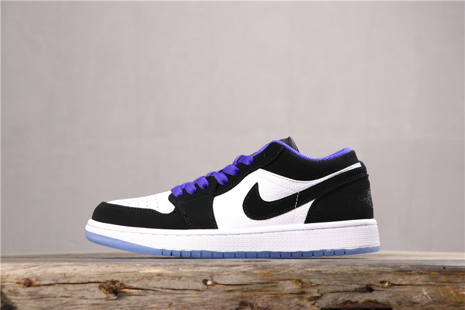 Air Jordan 1 Low White Black Concord Sneakers 553558-108