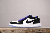 Air Jordan 1 Low White Black Concord Sneakers 553558-108