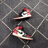 Air Jordan 1 High Black Red Toe Sneakers