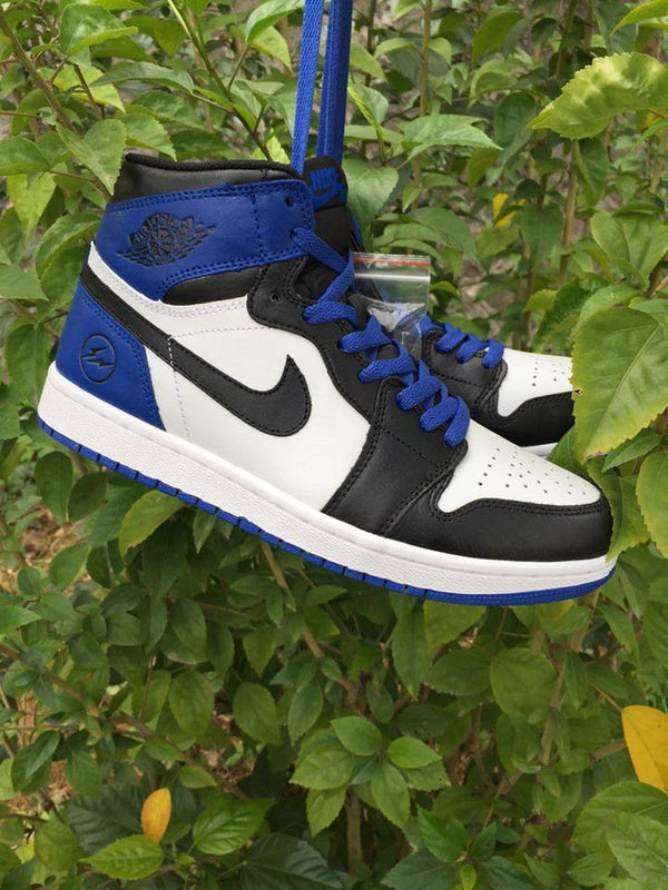 Jordan 1 High Sneakers in Black, White and Royal Blue