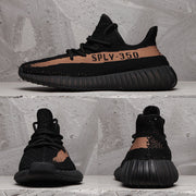 Yeezy Boost 350 V2 Black and Tan Sneakers