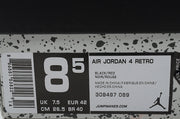 Jordan 4 Retro Black/Red Basketball Shoes