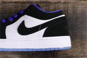 Air Jordan 1 Low White Black Concord Sneakers 553558-108