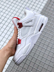 Jordan Air Jordan 4 Red Metallic White Red Sneakers