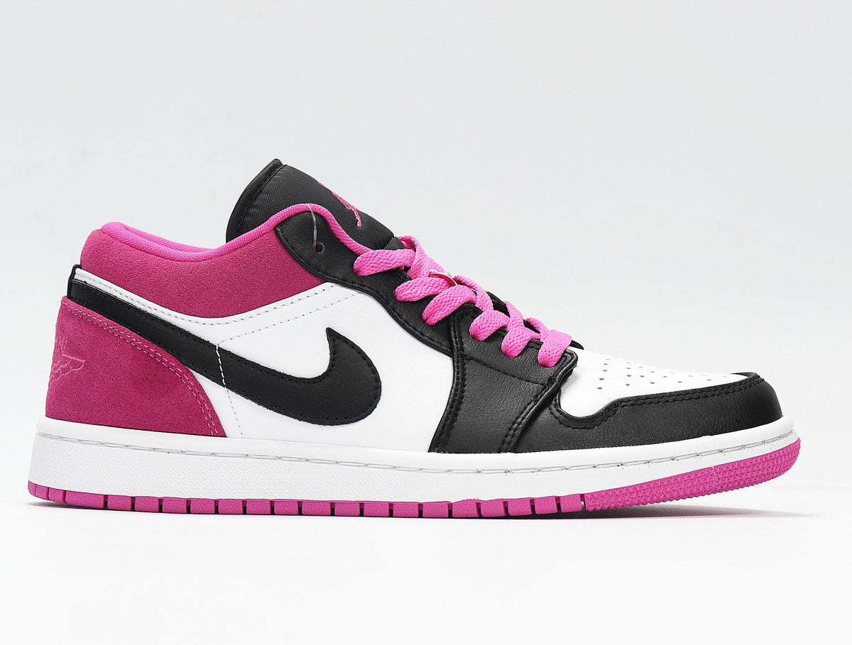 Jordan 1 Low Raspberry Pink Black White Sneakers CK3022-005