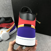 Jordan 1 Mid Multicolor High-Top Sneakers
