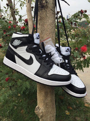 Jordan 1 High Black and White Sneakers
