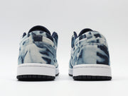 Nike Dunk Low Washed Denim Sneakers Blue CZ8455-100