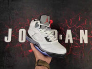 Jordan Air Jordan 5 White Cement High-Top Sneakers