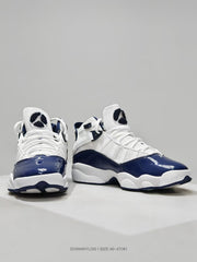 Jordan 6 Sneakers White and Navy