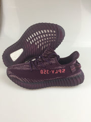 Yeezy 350 V2 Knit Sneakers in Black and Beige