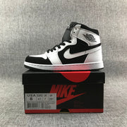 Air Jordan 1 High Black and White Sneakers 554724-113