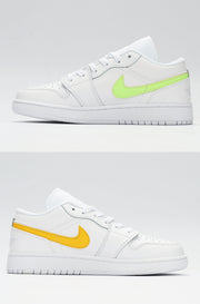Nike Air Jordan 1 Low White Multicolor CW7035-100 Sneakers