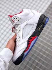 Jordan Air Jordan 5 Fire Red High-Top Sneakers