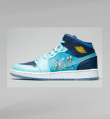 Jordan Ice Blue Mismatched High-Top Sneakers BV7446-400