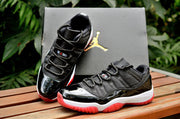 Jordan Air Jordan 11 Retro Low Black and Red Sneakers
