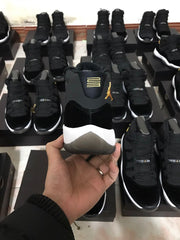 Jordan 11 Black Velvet High-Top Sneakers