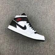 Jordan 1 Mid Reverse Black Toe Black and White Sneakers BQ6472-101