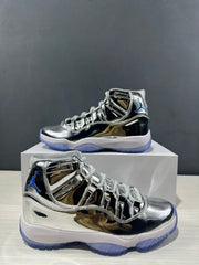 Jordan Air Jordan 11 Retro Liquid Silver High-Top Sneakers