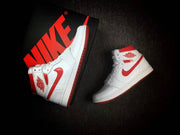 Nike Air Jordan 1 High White Red Sneakers