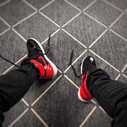 Jordan 1 High Black Red Mirror-Effect Sneakers
