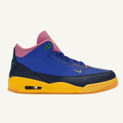 Jordan Men's Blue Air Jordan 3 Retro OG 'Brazil' Sneakers, IV4871 400