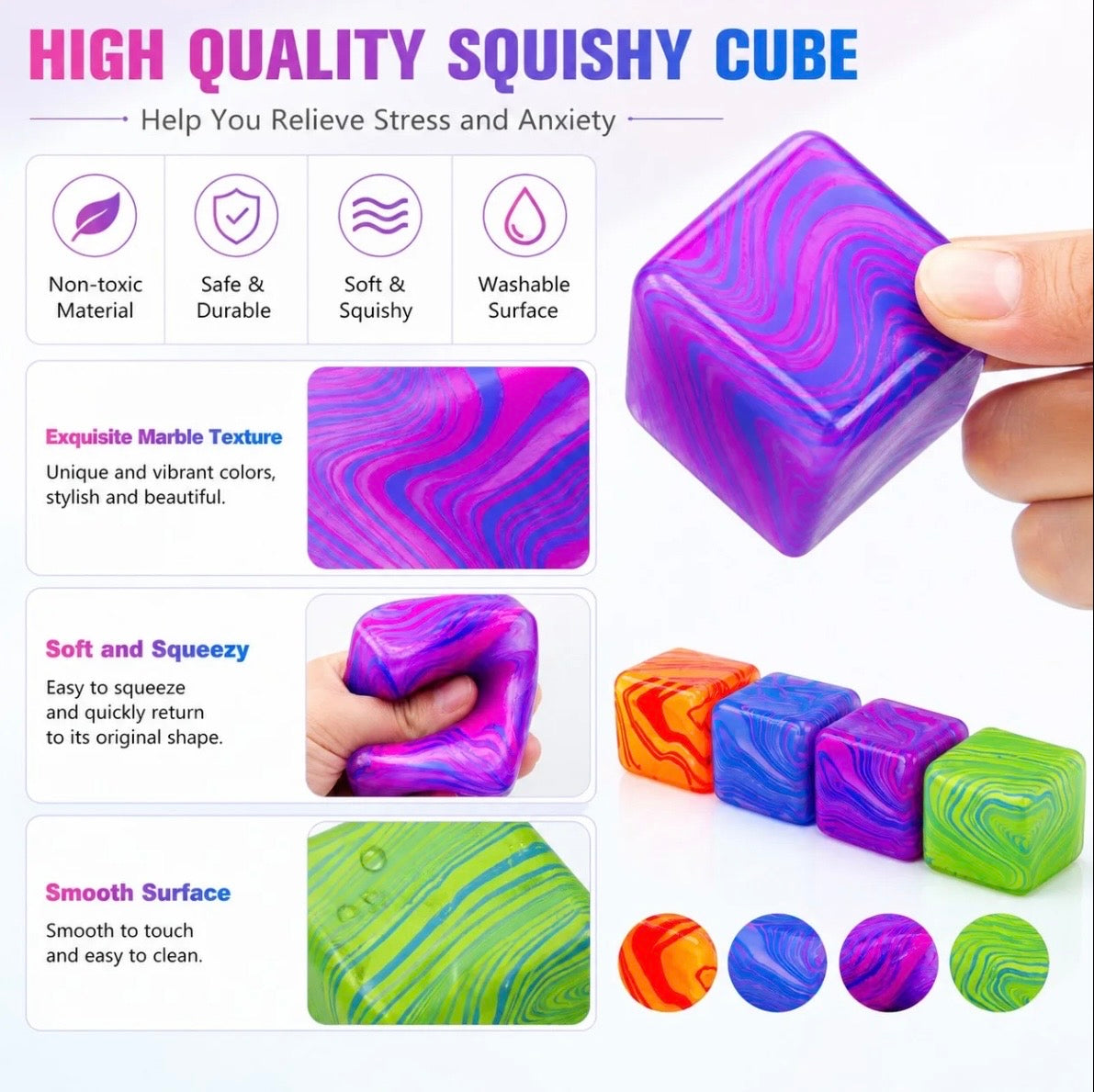 Swirl Nice Cube Ice Sugar Ball - Thick Glue/Gel