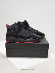 Jordan 6 Rings Black Red High-Top Sneakers