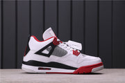 Jordan Air Jordan 4 Retro White Red Black Sneakers