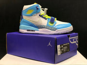 Air Jordan Legacy 312 Fly High-Top Sneakers, White and Blue