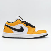 Nike Air Jordan 1 Low Lakers Sneakers, White and Gold CZ4776-107