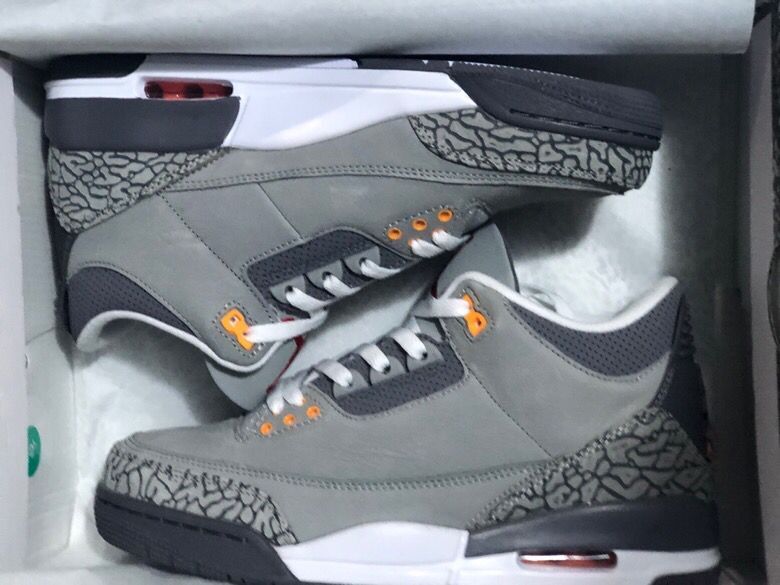 Jordan 3 Gray Cement Men’s Sneakers
