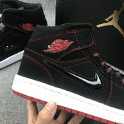 Jordan Air Jordan 1 Mid Sneakers Black Red CK5665-062