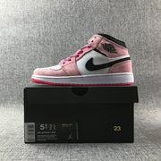 Air Jordan 1 Mid Pink Sneakers 852542-801