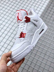 Jordan Air Jordan 4 Red Metallic White Red Sneakers