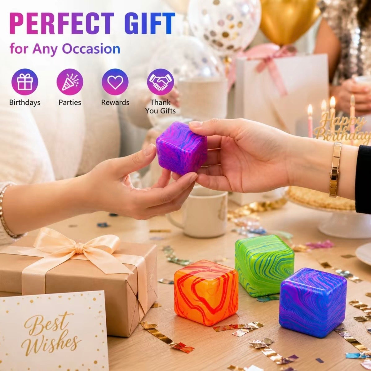 Swirl Nice Cube Ice Sugar Ball - Thick Glue/Gel