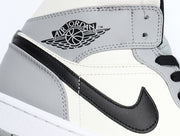 Jordan 1 High Dior-Inspired Sneakers Grey White Black