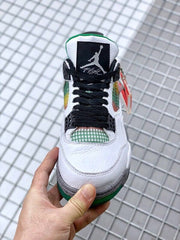 Air Jordan 4 Do the Right Thing White Basketball Sneakers