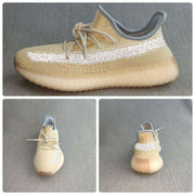 Yeezy Boost 350 V2 Reflective Knit Sneakers in Beige