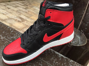 Air Jordan 1 High Black Red White Sneakers